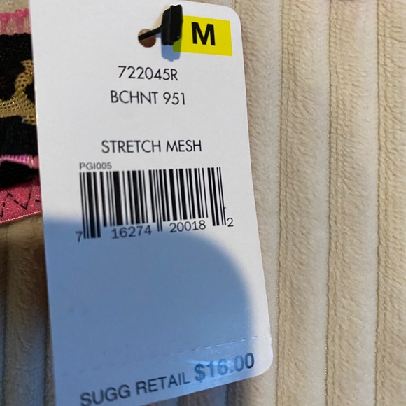 Vintage Betsey Johnson Pink Animal print Bra and matching thong set NWT SEXY - Picture 6 of 9